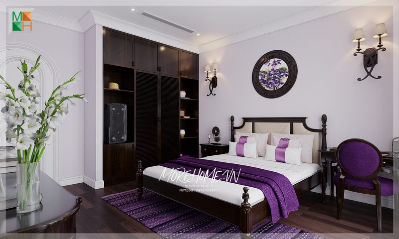 Độc đáo phong cách Indochine với thiết kế phòng ngủ mang đậm nét đẹp Á Đông.